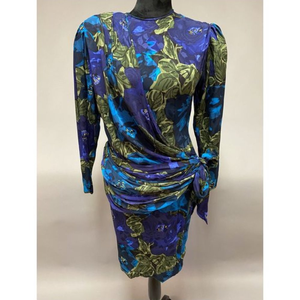 Loube', floral dress, size 8